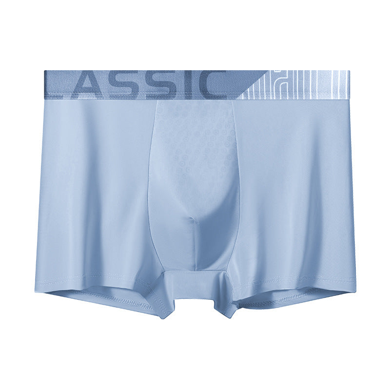 Men's Ice Silk Boxer Briefs Breathable, Moisture-Managing, Ultra-Soft Comfort Underwear For Summer