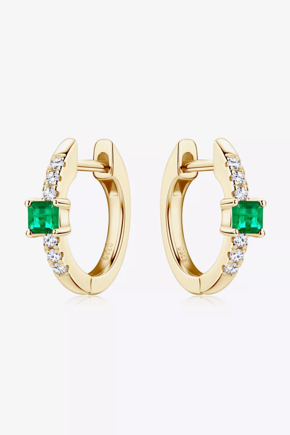 Lab-Grown Emerald Earrings