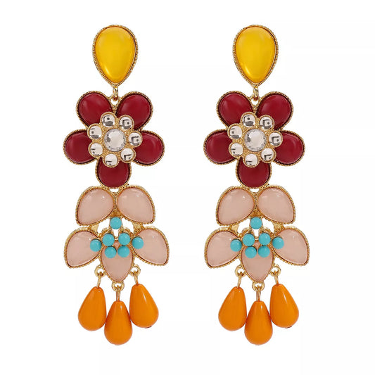 Flower Dangle Earrings