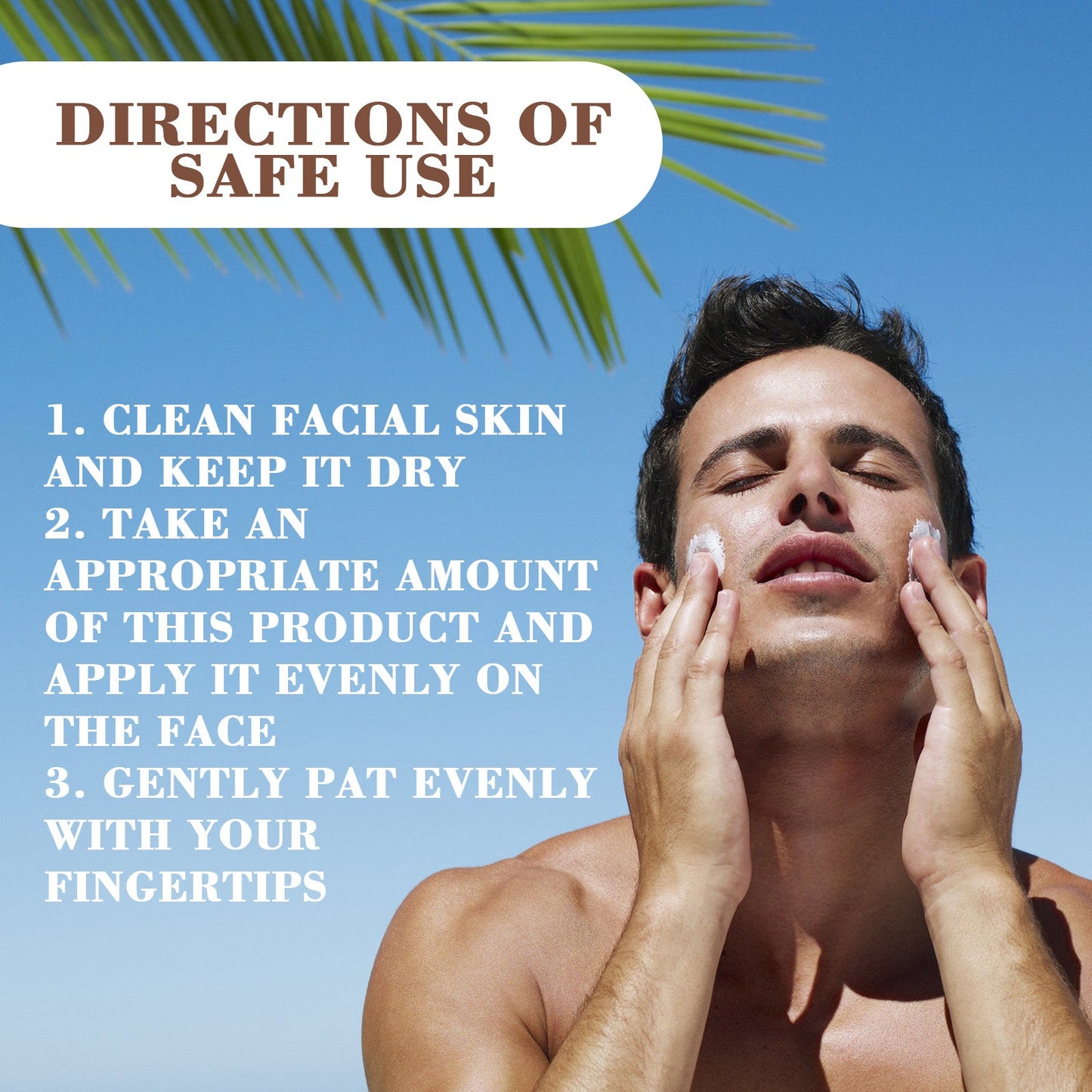 East Moon Enhanced Sunscreen For Men, Summer Outdoor Uv Protection Moisturizing Mild Refreshing Protective Cream