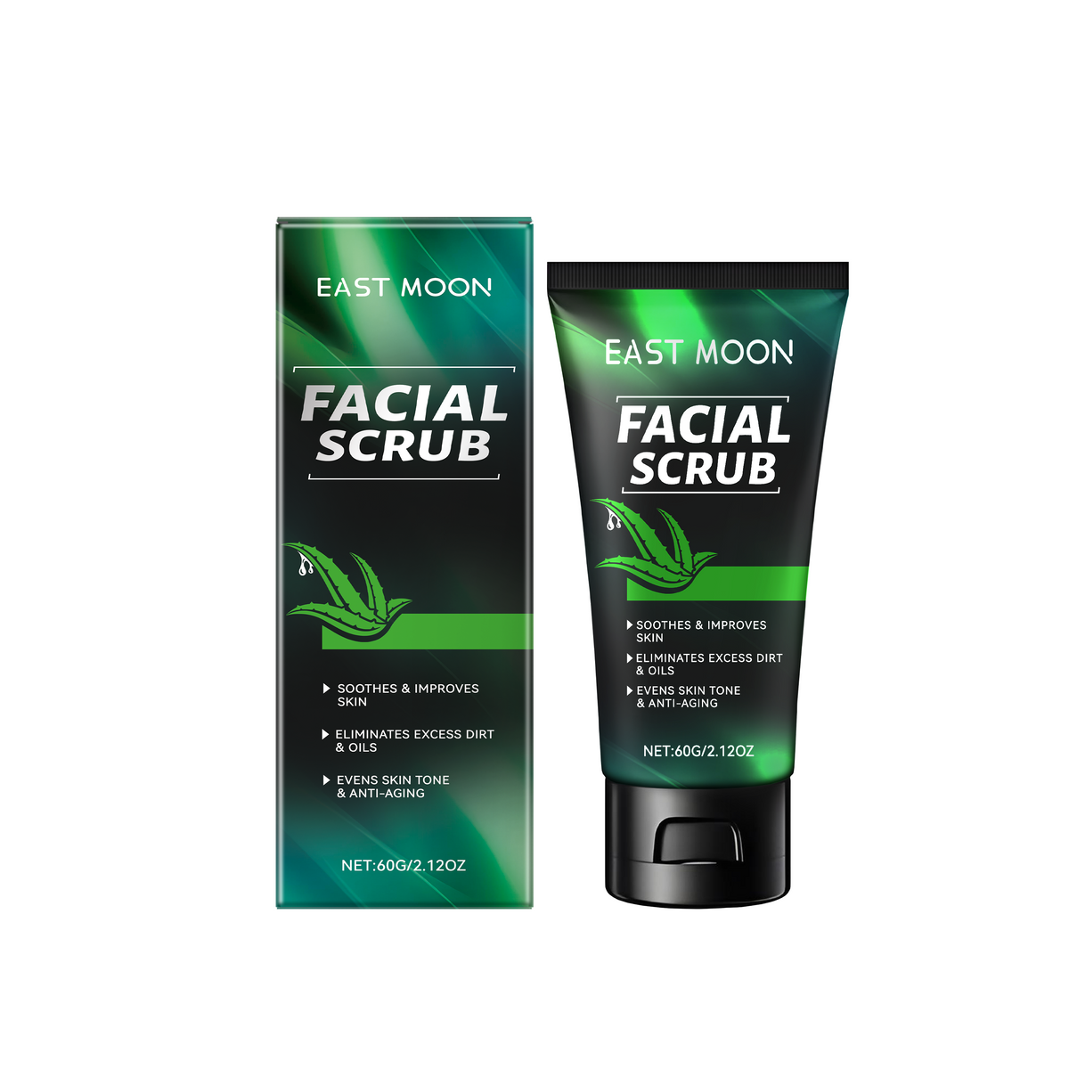 East Moon Gentle Moisturizing Scrub, Cleanses Horny Skin Cleanses And Moisturizes Skin Scrub