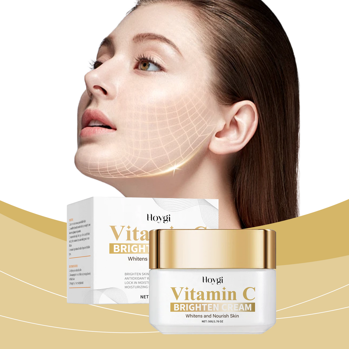 Hoygi Vitamin C Cream Gentle Facial Moisturizing And Moisturizing Skin Moisturizing Cream