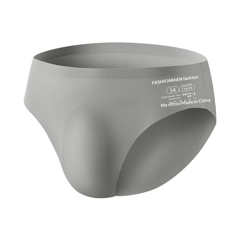 Ice-silk Seamless Summer Mens Briefs Ice-cool And Breathable