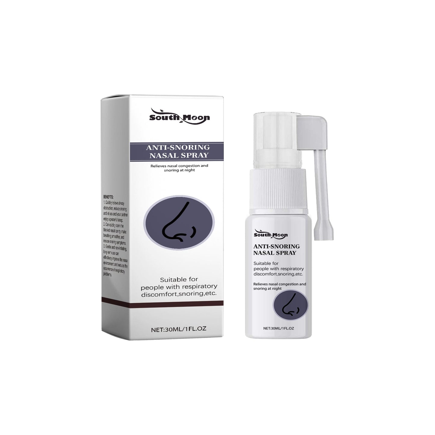 South Moon Nasal Relief Adult Sleep Nasal Congestion Cleaning Repair Nasal Care Spray