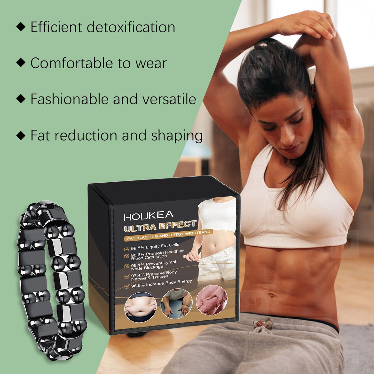 Houkea Body Care Bracelet For Men And Women Lightweight Body Everyday Stylish Retro Portable Decorative Bracelet