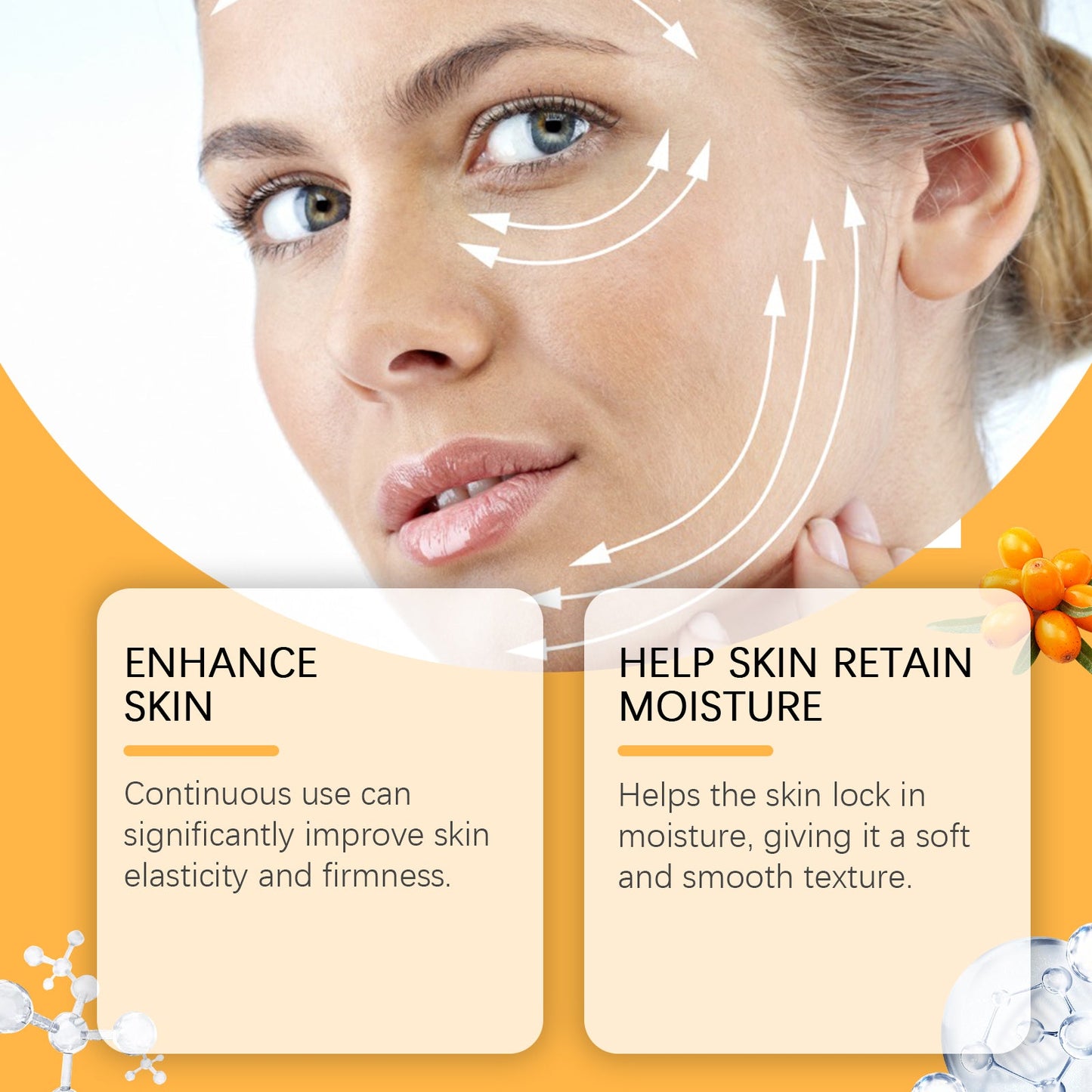 West&Month Sea Buckthorn Moisturizing Essence Gentle Moisturizing Hydrating Moisturizing Firming Skin Tender Essence