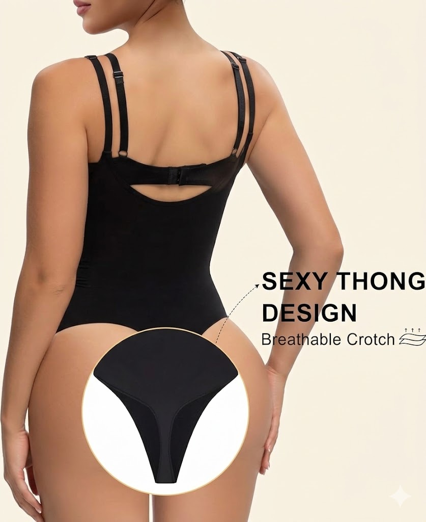 Open Bust Shapewear Tummy Control Bodysuits For Women Seamless Compression High Waisted Body Shaper