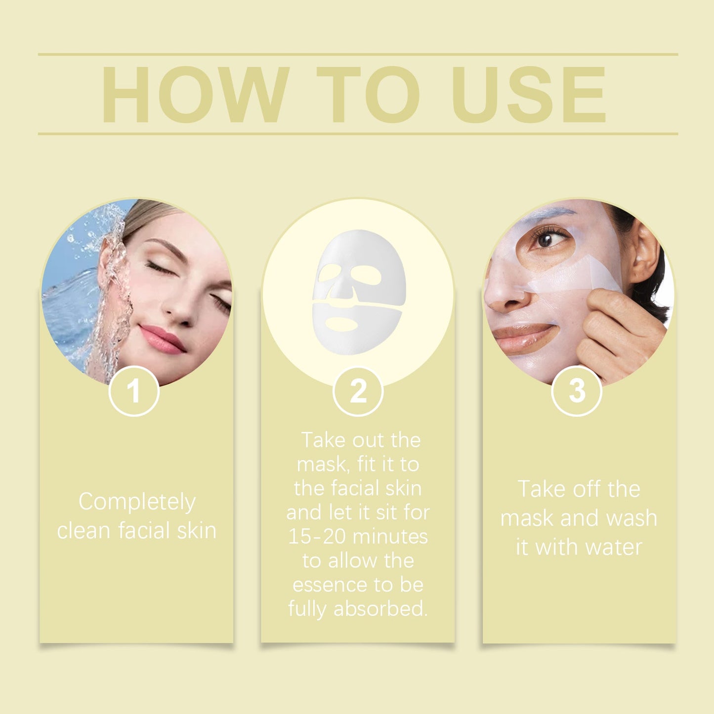 EELHOE  Niacin Vitamin C Whitening Mask (Bag) Hydrating, Moisturizing And Nourishing Skin Daily Skin Care And Beauty Mask