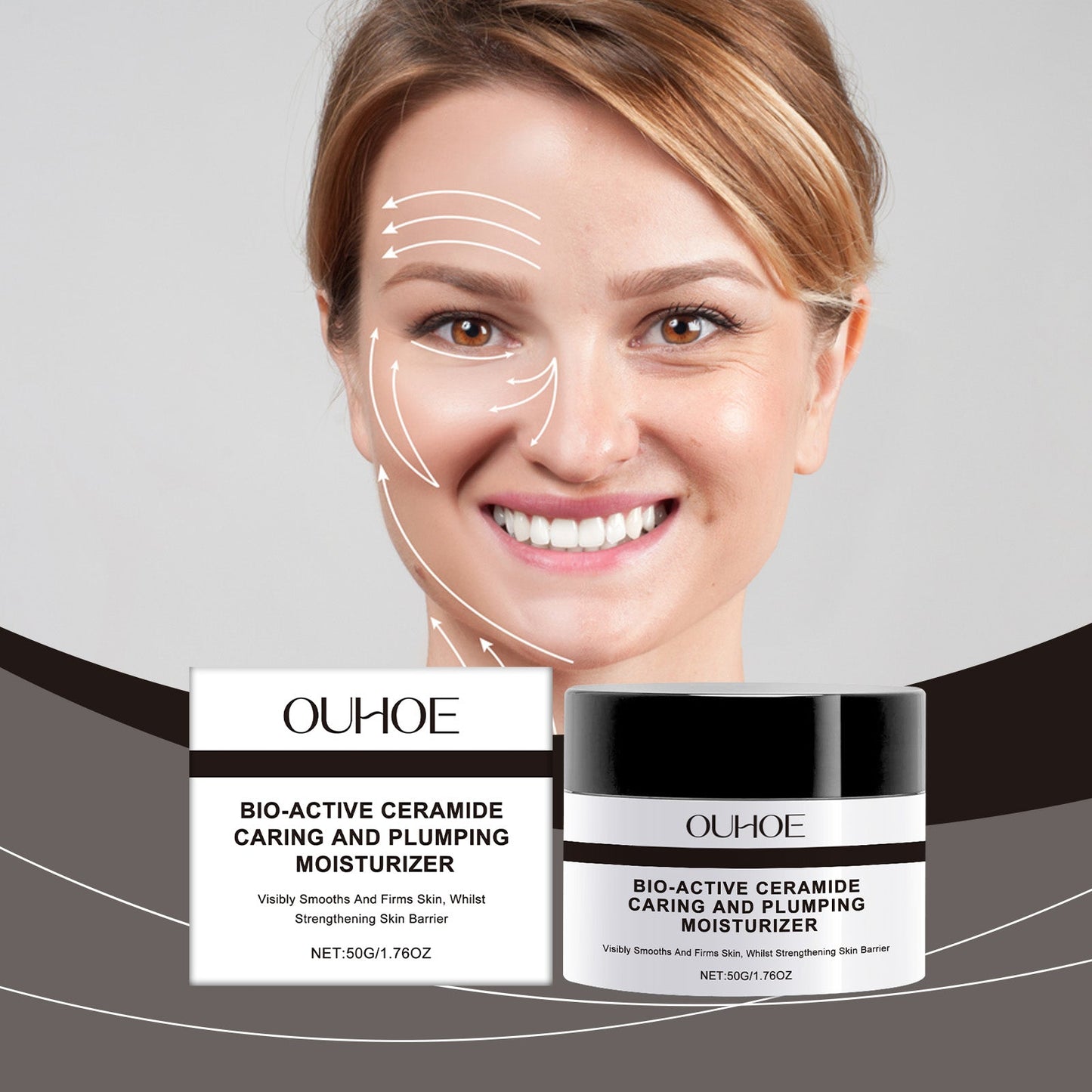 OUHOE Facial Moisturizer, Gently Care The Face, Nourish The Skin, Moisturize And Moisturize The Face Firming Essence