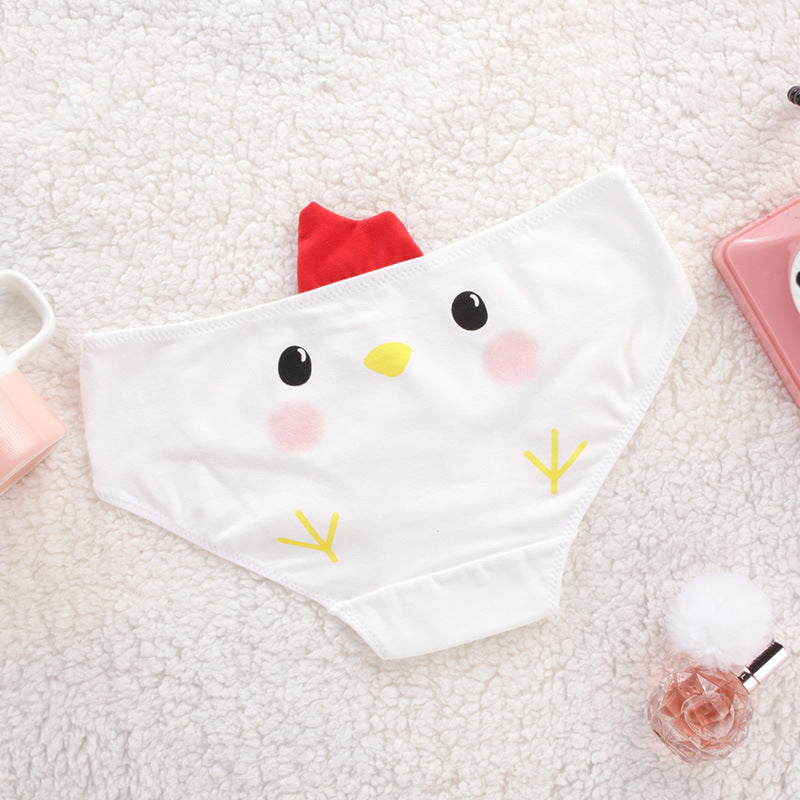 Women's Cotton Shorts Japanese Cute Mid-waist Briefs