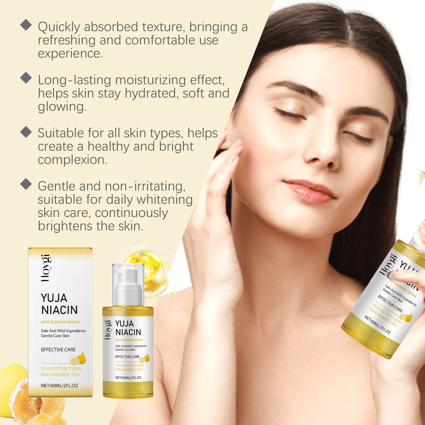 Hoygi Nicotinamide Brightening Serum Hydrates And Moisturizes Facial Skin