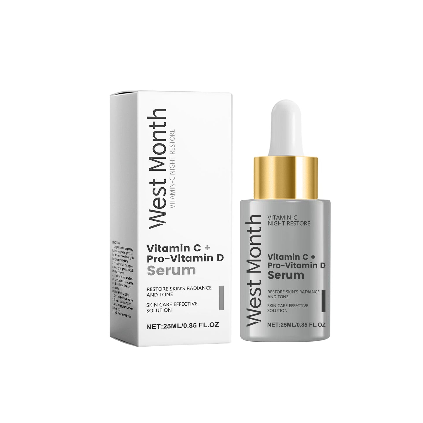 West Month Vitamin C Essence, Moisturizing, Gentle, Nourishing And Moisturizing Skin Care Essence