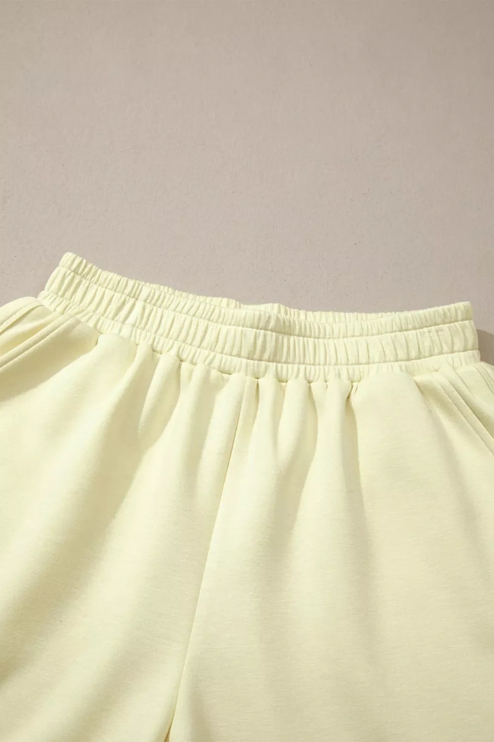 Relaxed Fit Mock Neck Top & Shorts Set