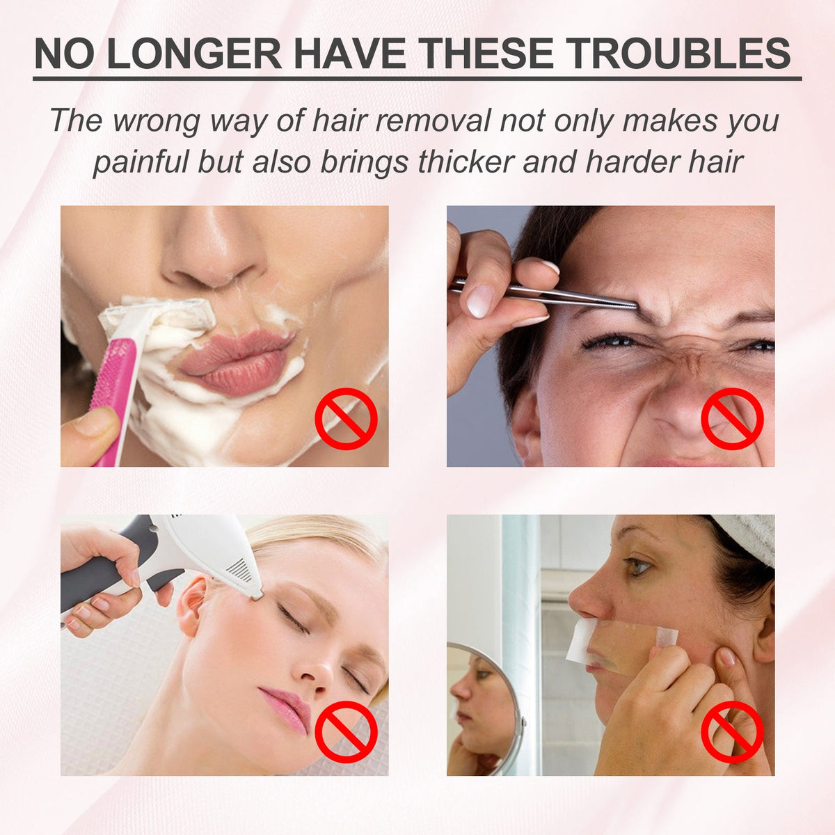 EELHOE Hair Removal Cream, Gentle Depilatory Facial Lip Body Smooth And Delicate Moisturizing Refreshing Depilatory Cream