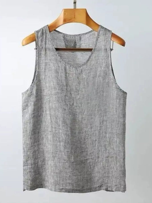 Men's Plus Size Round Neck Tank