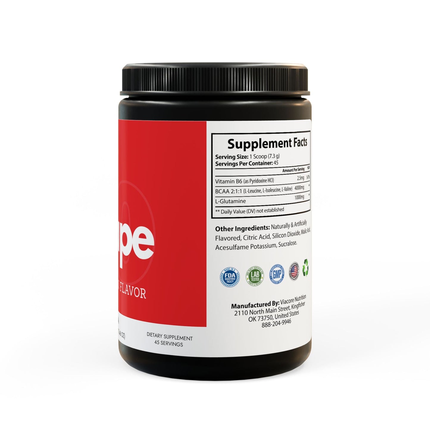 Vitape BCAA Supplement, Watermelon 11.oz