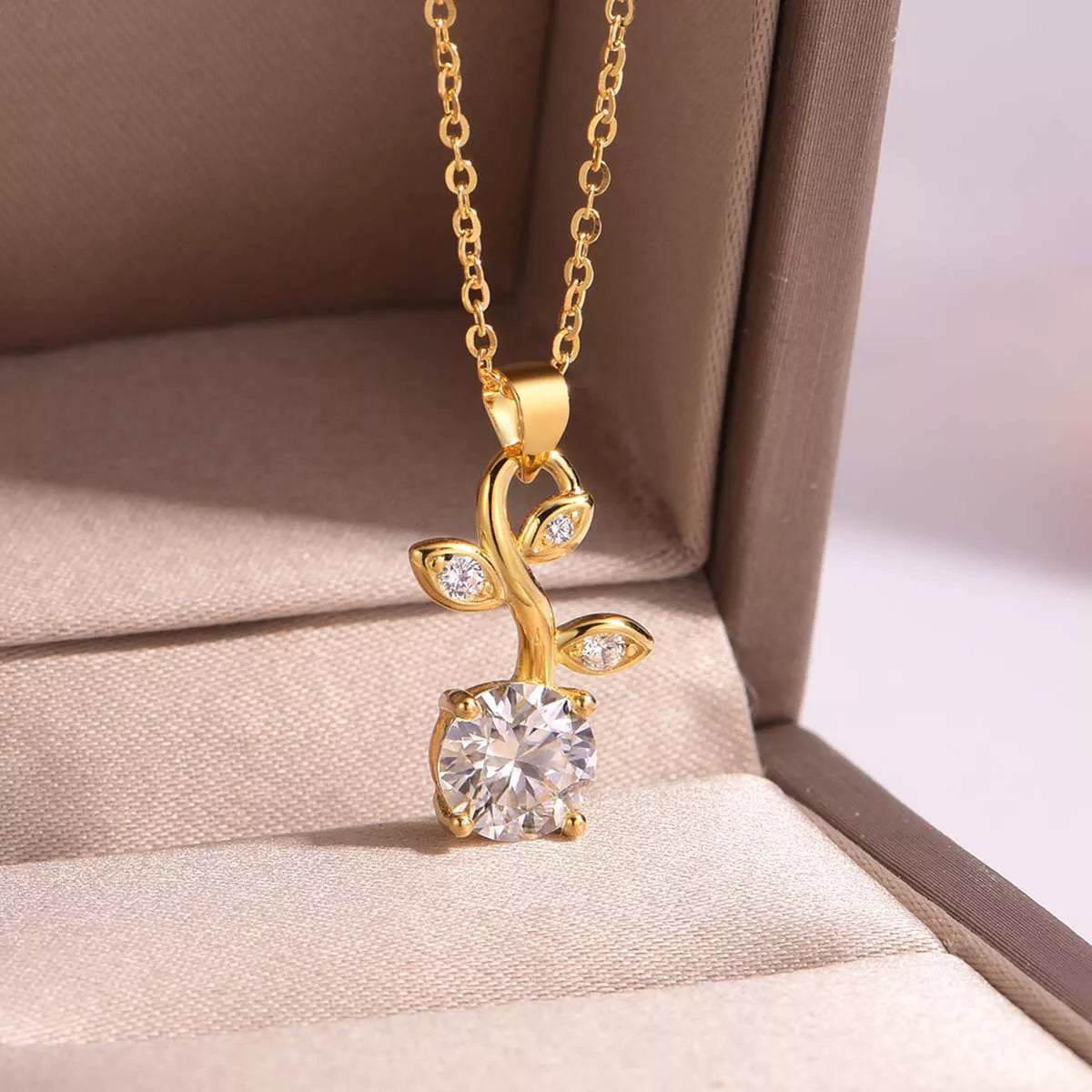1.2 Carat Moissanite 925 Sterling Silver Pendant Necklace