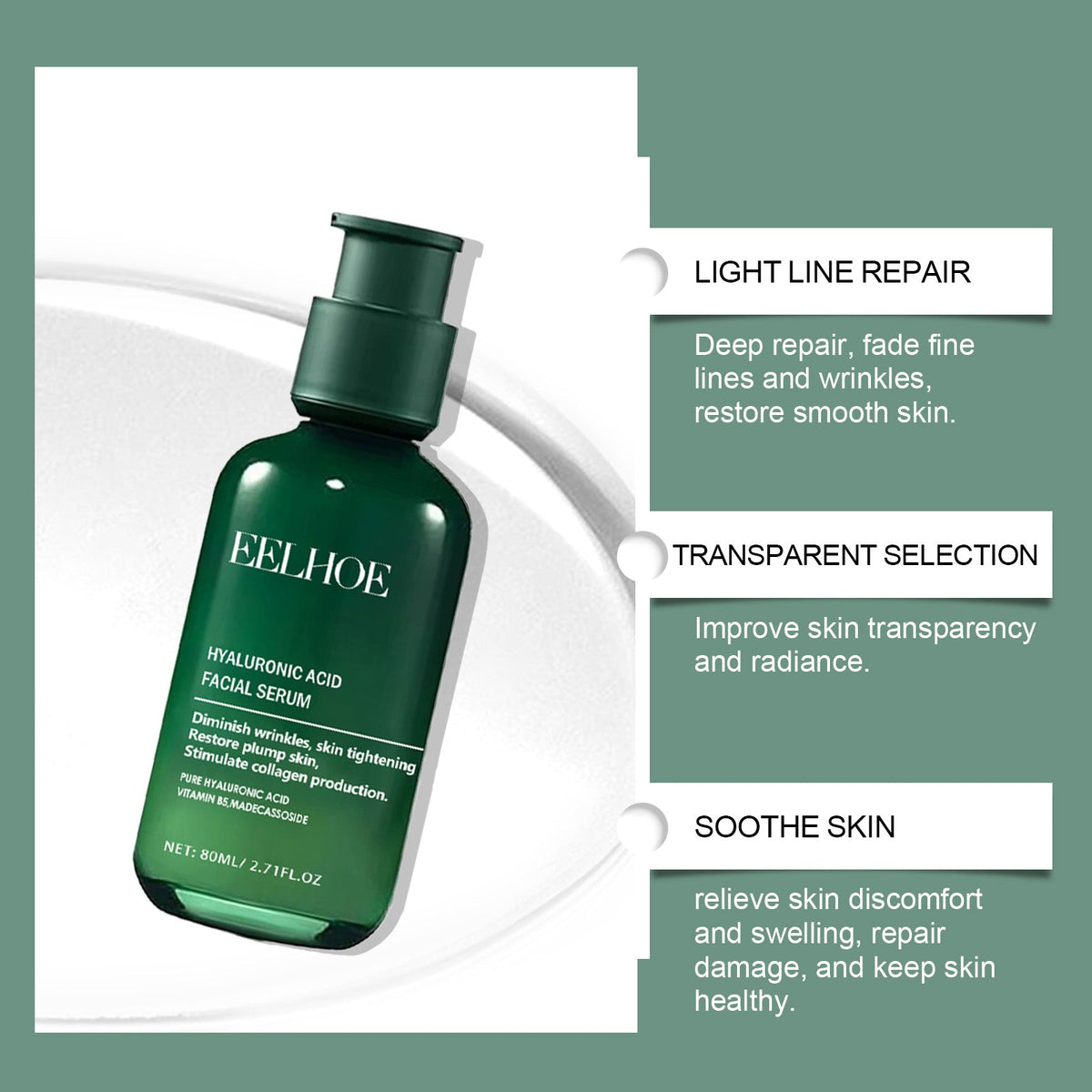 EELHOE Facial Moisturizing Essence Skin Moisturizing, Hydrating, Moisturizing Light Line And Gloss Skin Care Essence