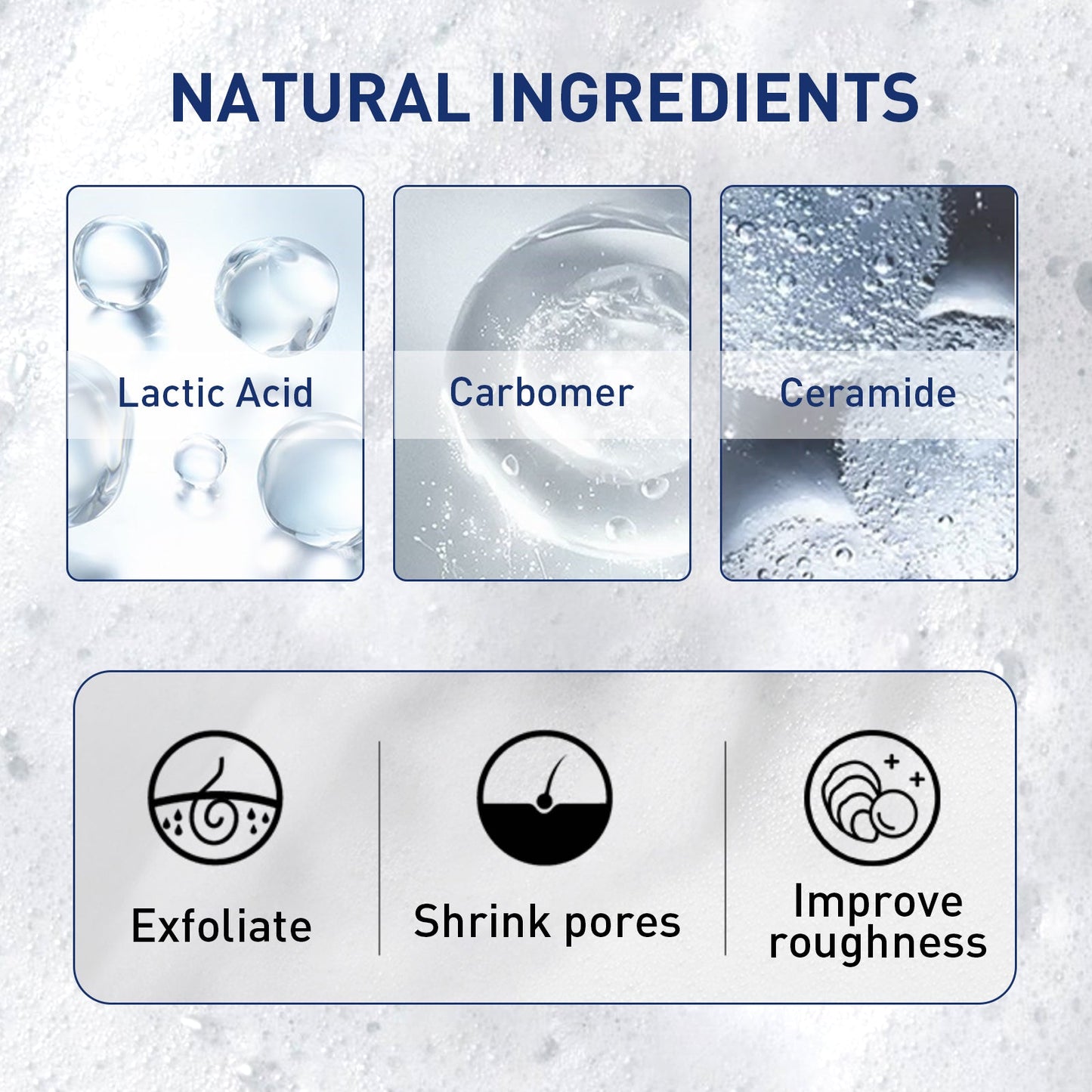 West&Month Exfoliating Mousse, Cleanser Skin Pore Control Oil Gently Cleanses Exfoliating Dead Blackheads