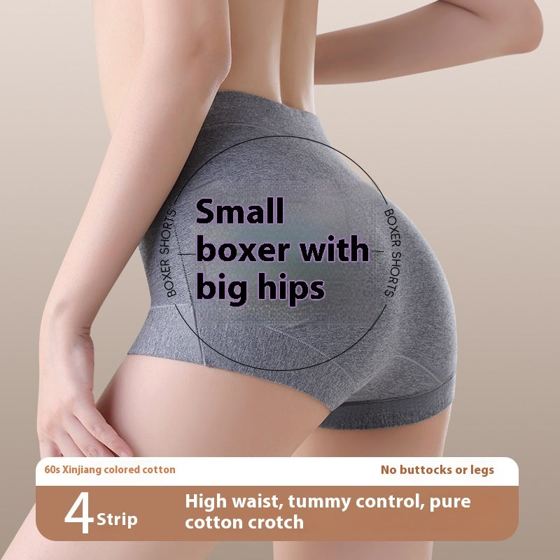 Women's Boxer Sheath Belly Contracting 7a Cotton Antibacterial Leggings