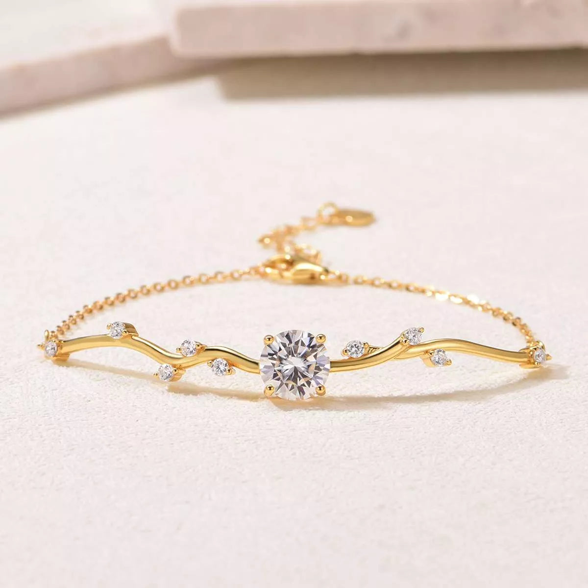 2 Carat Moissanite 925 Sterling Silver Bracelet