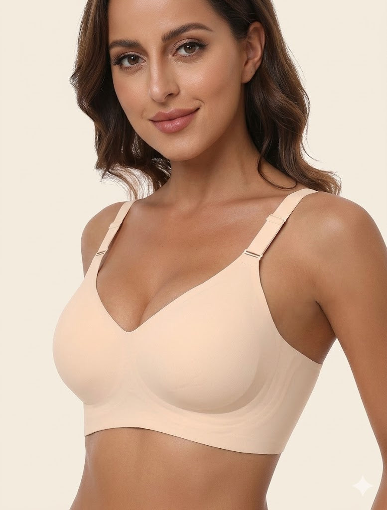 Comfortable Seamless Full Coverage Bra For Women Wireless Bras With Soft Support Regular And Plus Size