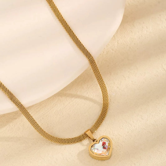 18K Gold-Plated Heart Necklace