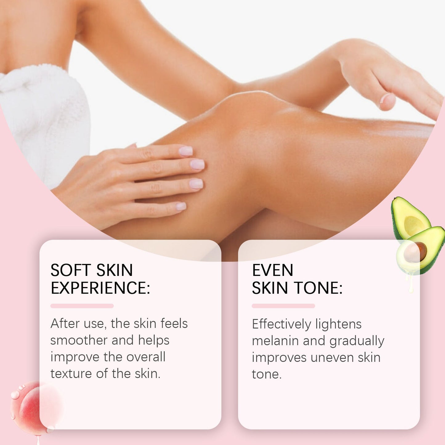West&Month Body Care Scrub, Repair Arm Body Skin Brightening Massage Treatment Scrub