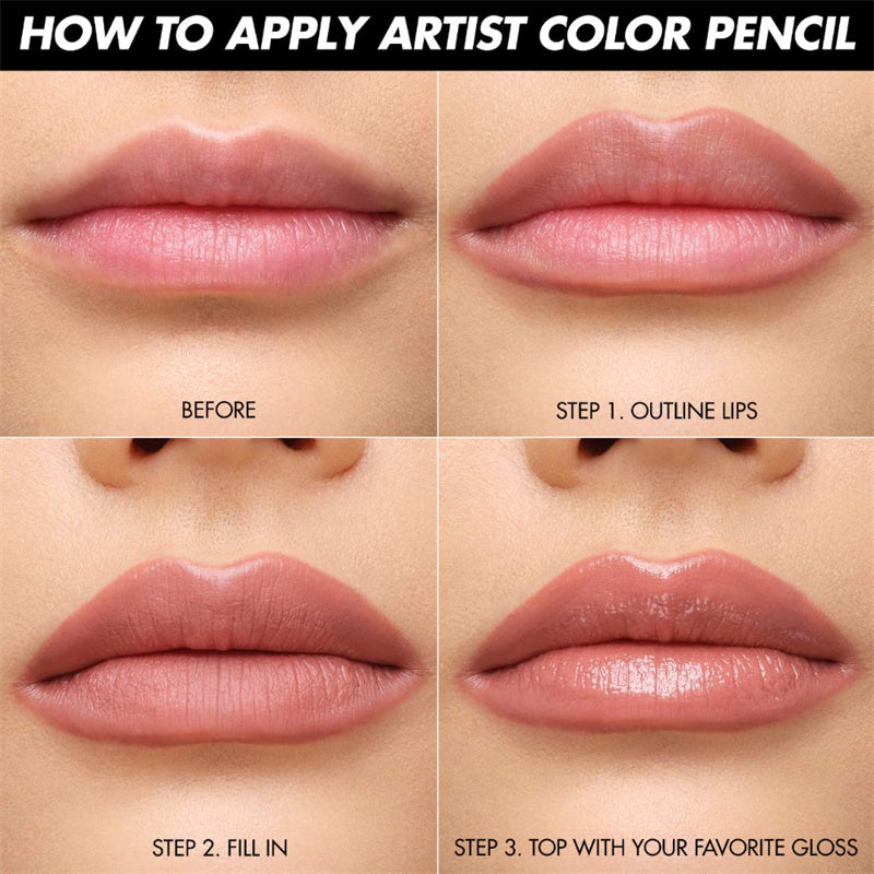 Phofay Long-Lasting Matte Lip Liner Set – 0.8g × 12 pcs