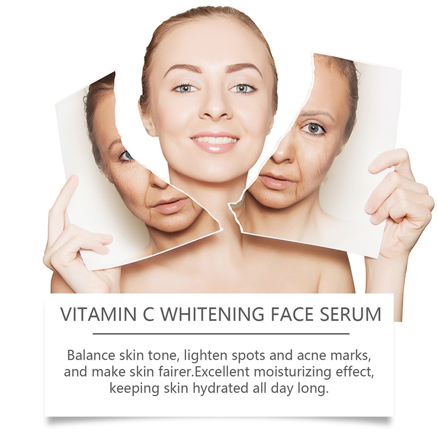 West&Month Vitamin C Face Serum, Moisturizing, Hydrating, Brightening, Tender And Smooth Skin Essence