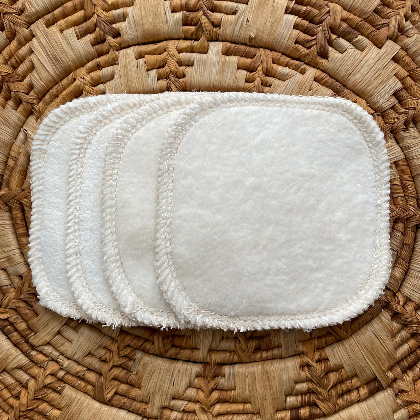 Organic Cotton Reusable Cotton Rounds | Velour + Terry
