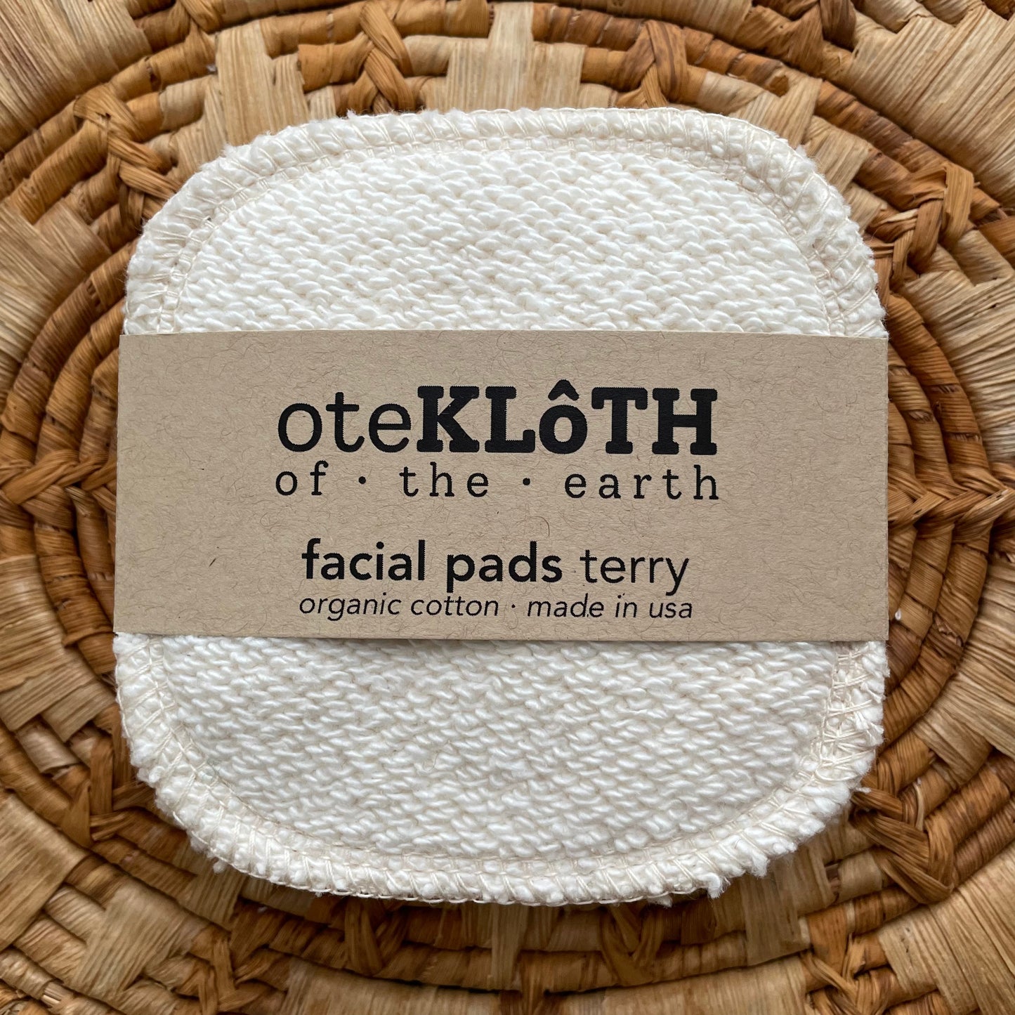 Organic Cotton Reusable Cotton Rounds | Terry