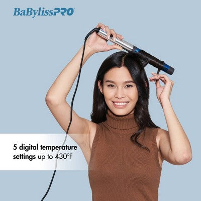 BaBylissPRO Nano Titanium Curling Wand Blue - New