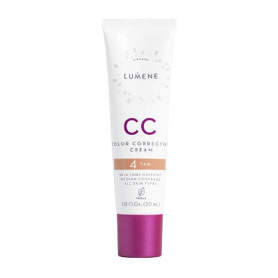Lumene CC Color Correcting Cream 4 Tan 1 fl oz - New