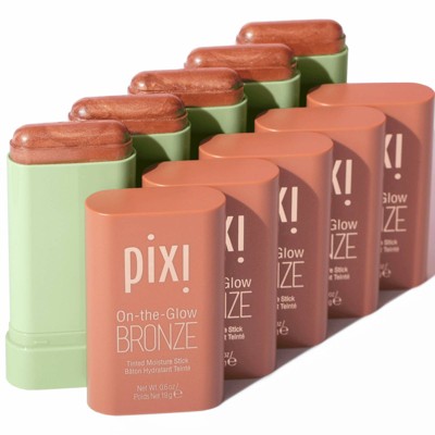 Pixi On The Glow Bronze Tinted Moisturizer Stick Bronzer Rich Glow 0.6oz - Imperfect Box