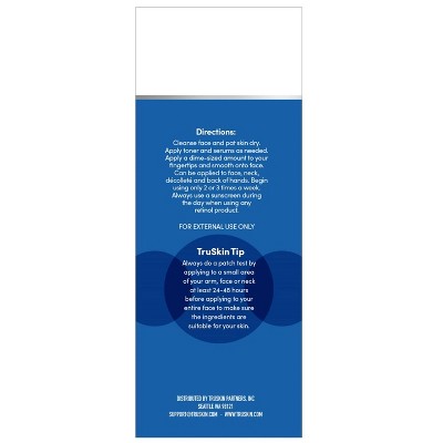 TruSkin Retinol Moisturizer for Face 2 fl oz - New