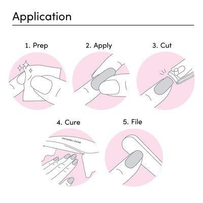 Dashing Diva Glaze Semi-Cured Gel Nail Polish Strips Emerald Marble 32ct - New