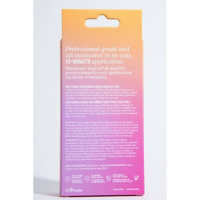 Chillhouse Chill Tips Press-On Fake Nails Sunset Sorbet 24ct - New