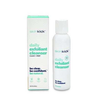 SkinKick Daily Exfoliant Cleanser Fresh Scented 3oz - New