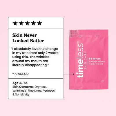 Timeless Skin Care Matrixyl Synthe Serum Pouches 28ct - New