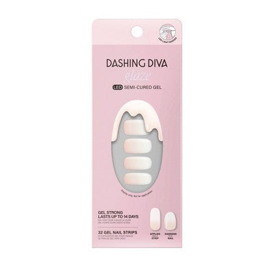 Dashing Diva Glaze Semi-Cured Gel Nail Polish Strips Luxe Expensive 32ct - New