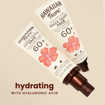 Hawaiian Tropic Sheer Touch Face Lotion SPF 60+ 2.5 fl oz - Missing Lid