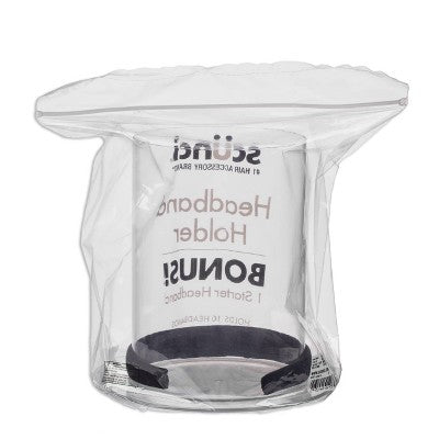 scünci Headband and Hair Accessories Organizer with Bonus Headband Clear 2pcs - New