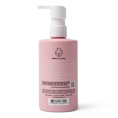Dabble & Dollop Kids 3-in-1 Shampoo, Body Wash & Bubble Bath Coconut 10 fl oz - New