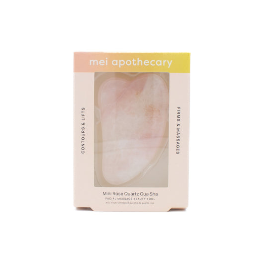 Mei Apothecary Mini Rose Quartz Gua Sha Tool - New