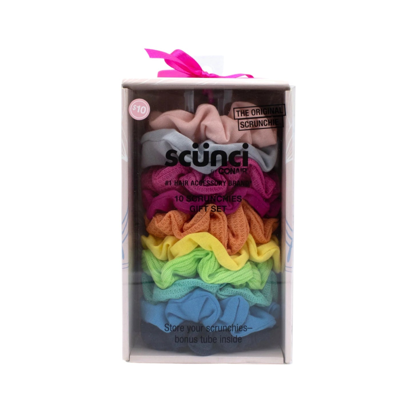 Scunci by Conair Gift Set Multi-Colored 10 Pack - New