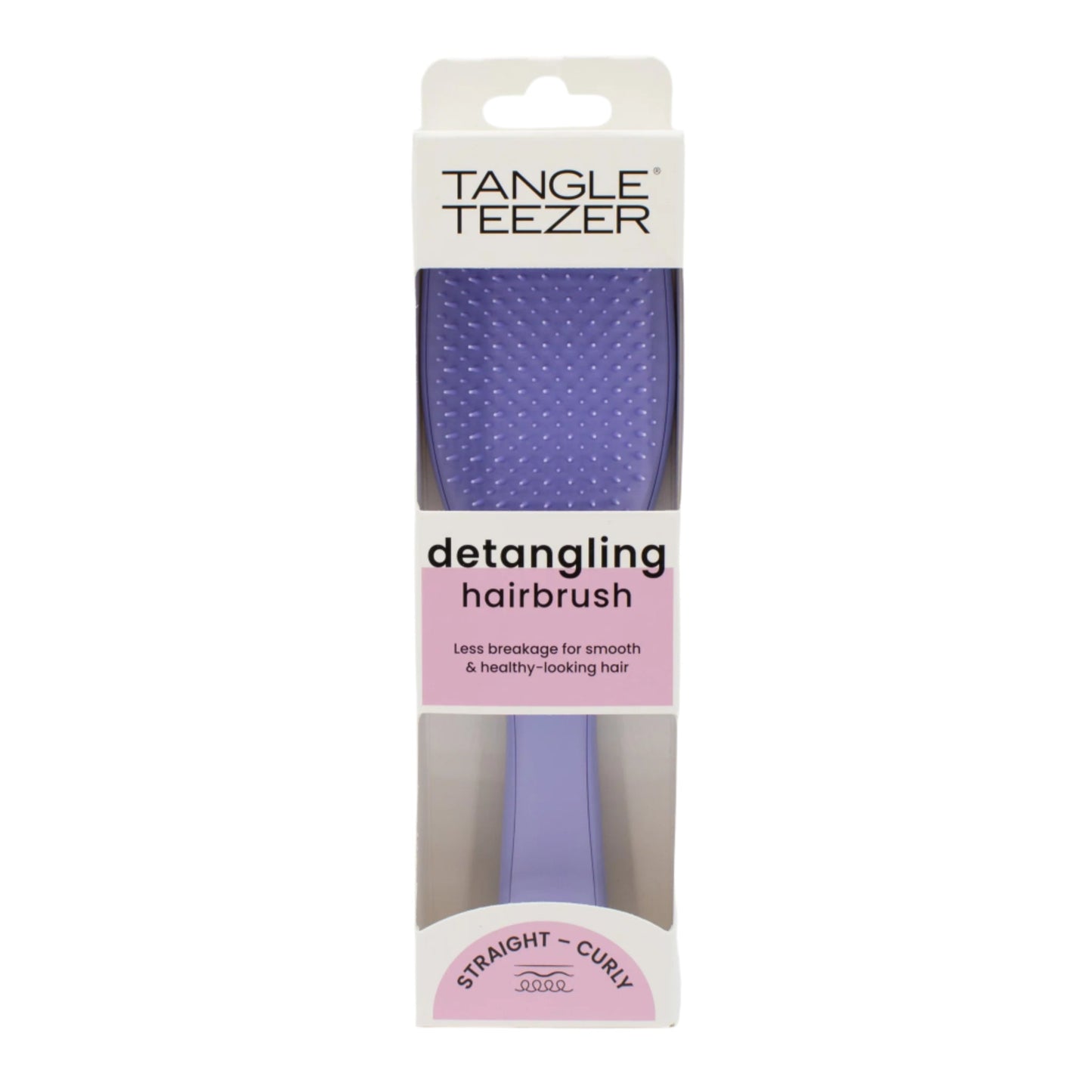 Tangle Teezer Detangling Hairbrush Straight or Curly in Purple - New