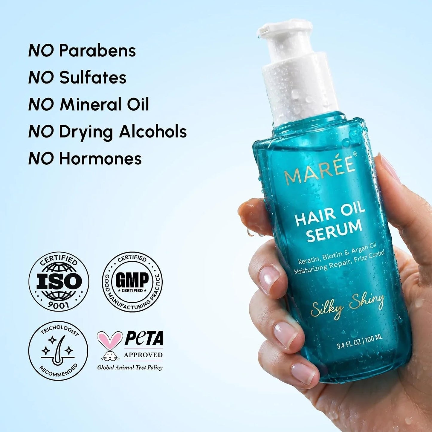 Keratin Oil Serum for Dry & Damaged Hair