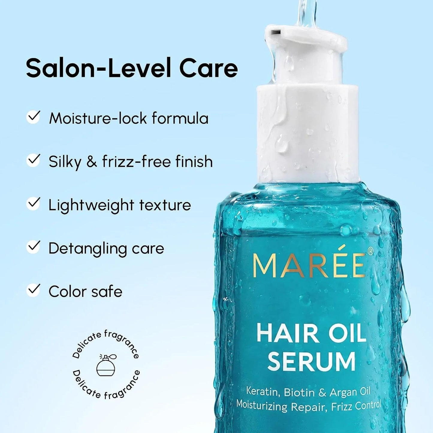 Keratin Oil Serum for Dry & Damaged Hair