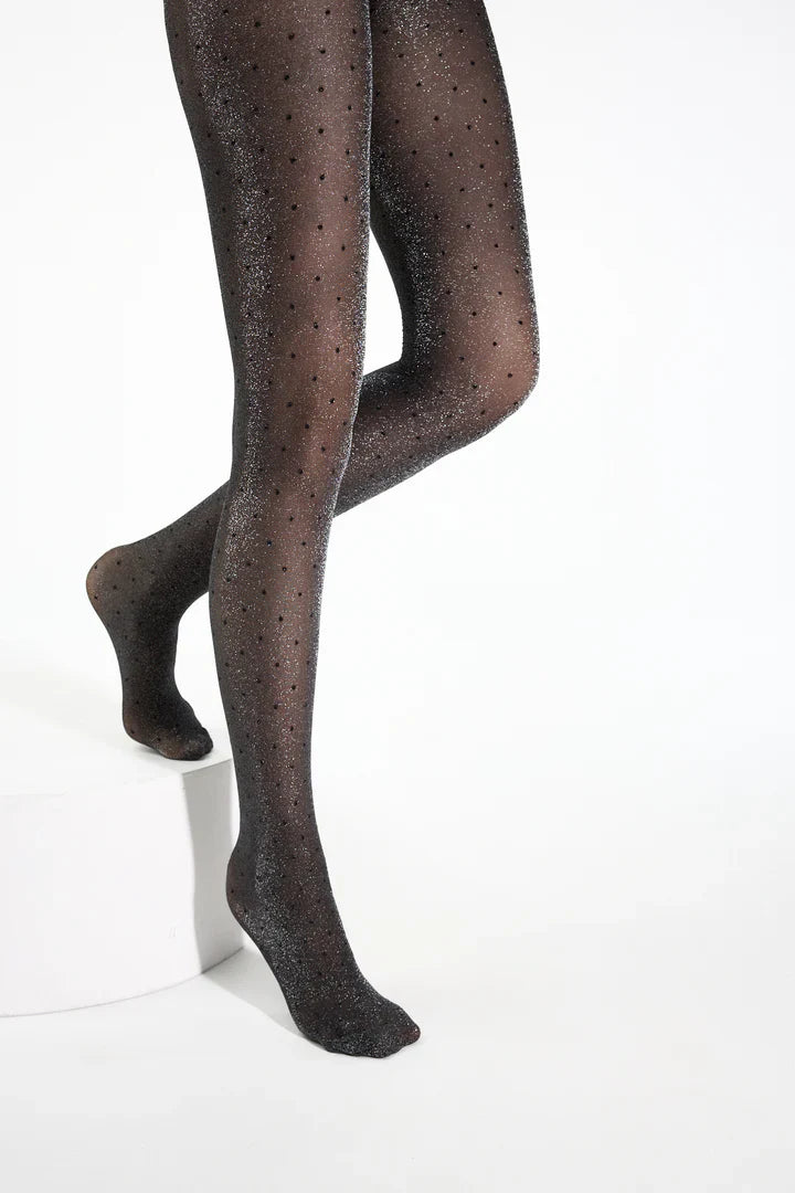 Conte Luxe Dots 30 Den - Fantasy Women's Tights with a Shiny Lurex & Polka Dots (22С-138СП)